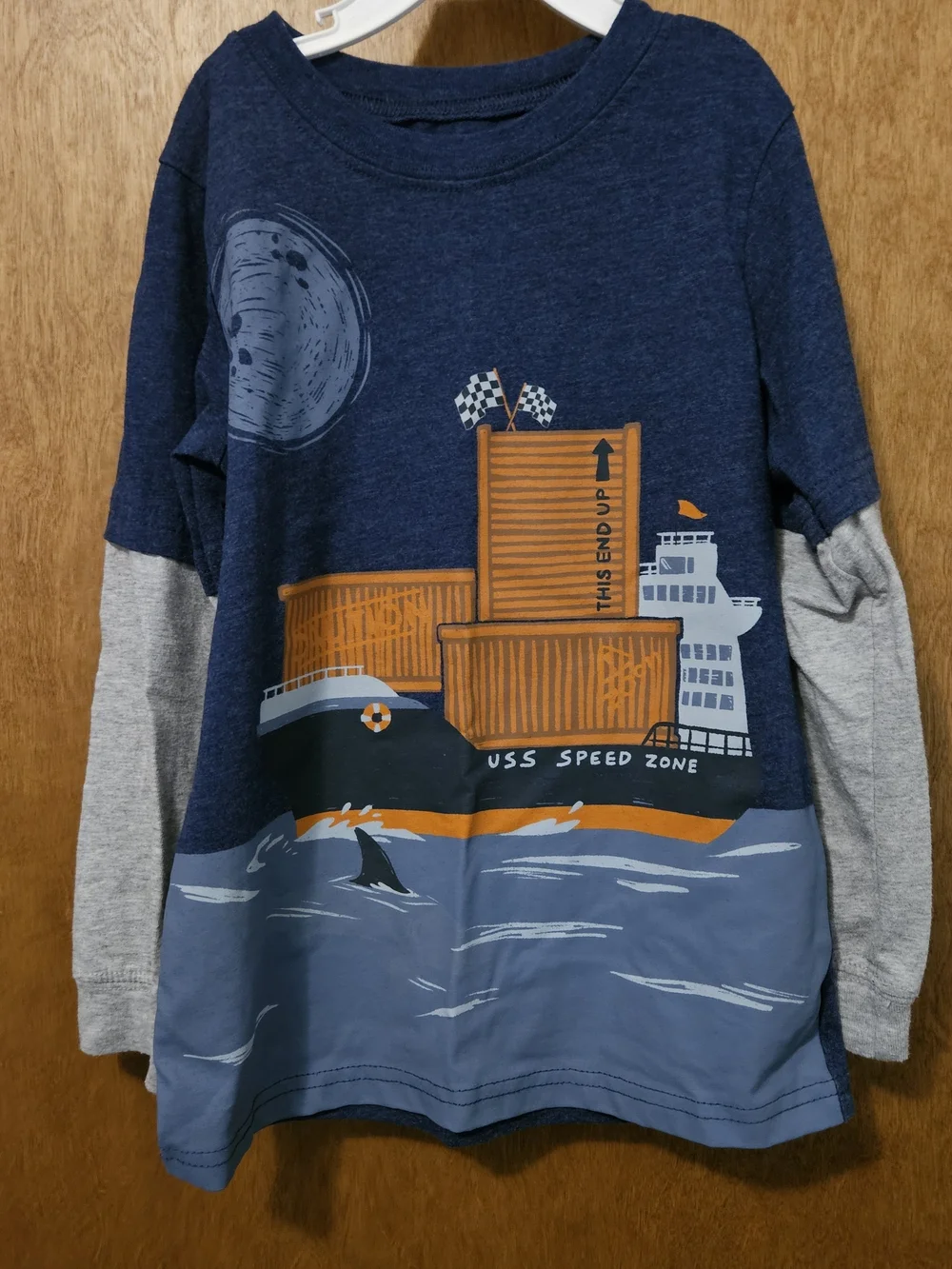 2 Carter's Long Sleeve Graphic Tees